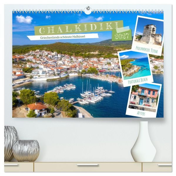 Chalkidiki - Griechenlands schönste Halbinsel (hochwertiger Premium Wandkalender 2027 DIN A2 quer) Kunstdruck in Hochglanz