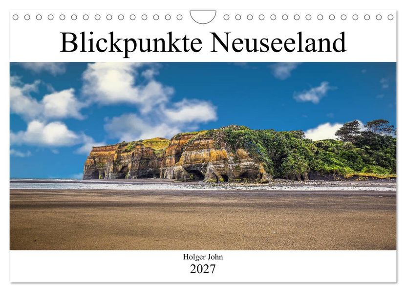 Blickpunkte Neuseeland (Wandkalender 2027 DIN A4 quer) CALVENDO Monatskalender