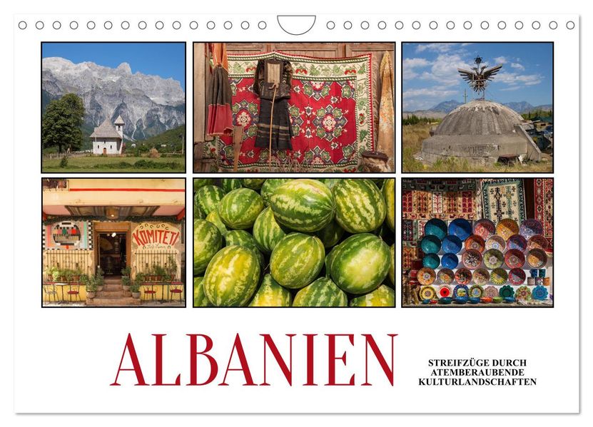 Albanien - Streifzüge durch atemberaubende Kulturlandschaften (Wandkalender 2027 DIN A4 quer) CALVENDO Monatskalender