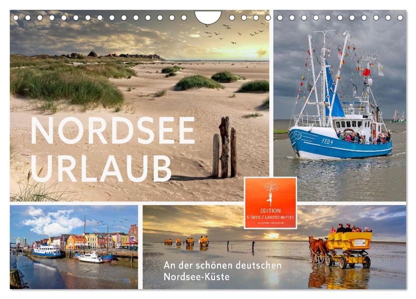 Nordsee-Urlaub (Wandkalender 2027 DIN A4 quer) CALVENDO Monatskalender