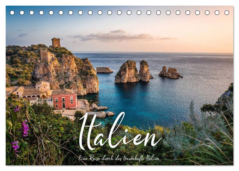 Italien - Eine Reise durch das traumhafte Italien. (Tischkalender 2027 DIN A5 quer) CALVENDO Monatskalender