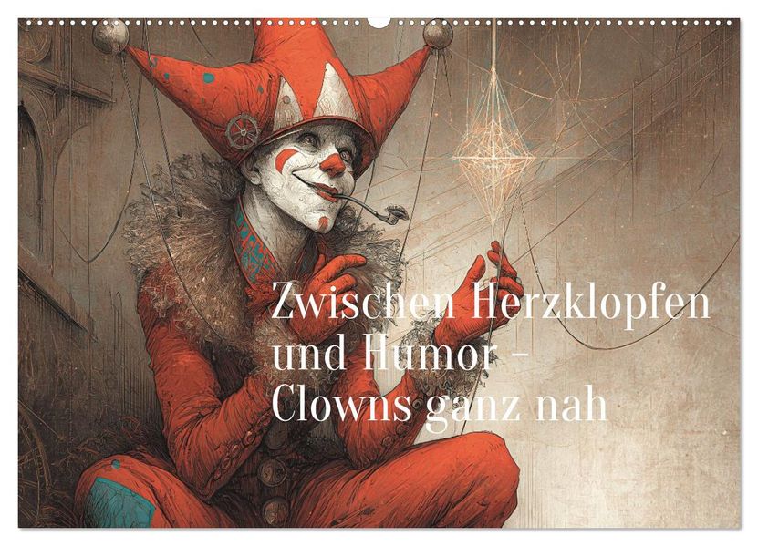 Zwischen Herzklopfen und Humor - Clowns ganz nah (Wandkalender 2027 DIN A2 quer) CALVENDO Monatskalender