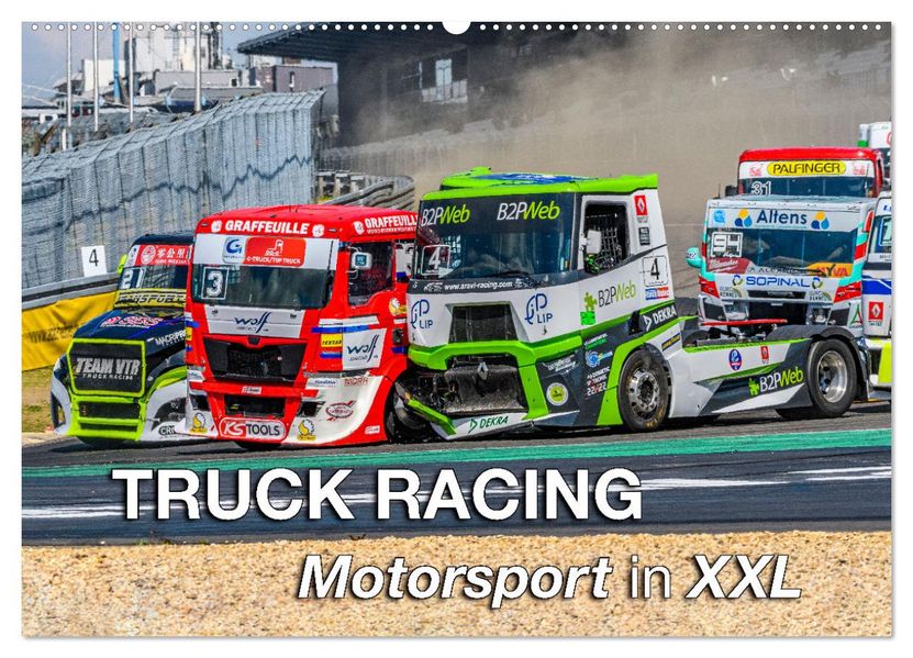 TRUCK RACING - Motorsport in XXL (Wandkalender 2027 DIN A2 quer) CALVENDO Monatskalender