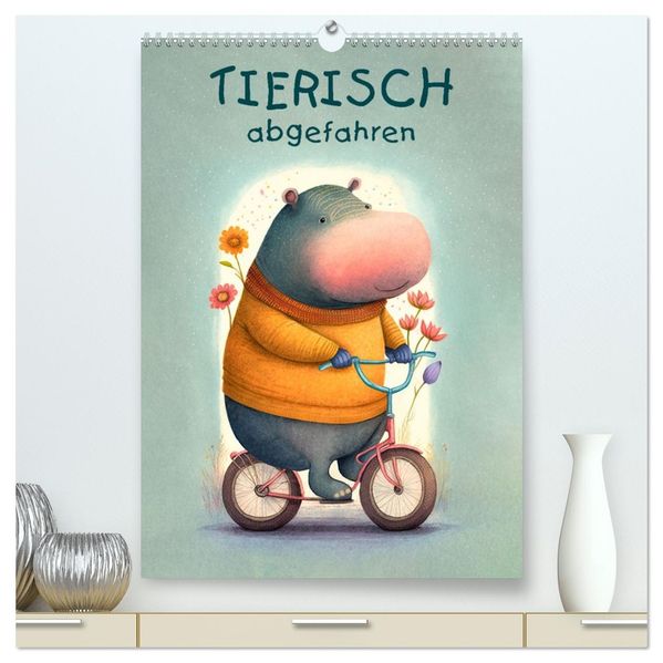 Tierisch abgefahren (hochwertiger Premium Wandkalender 2027 DIN A2 hoch) Kunstdruck in Hochglanz