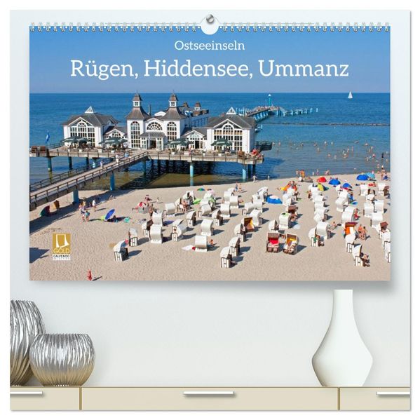 Ostseeinseln Rügen Hiddensee Ummanz (hochwertiger Premium Wandkalender 2027 DIN A2 quer) Kunstdruck in Hochglanz