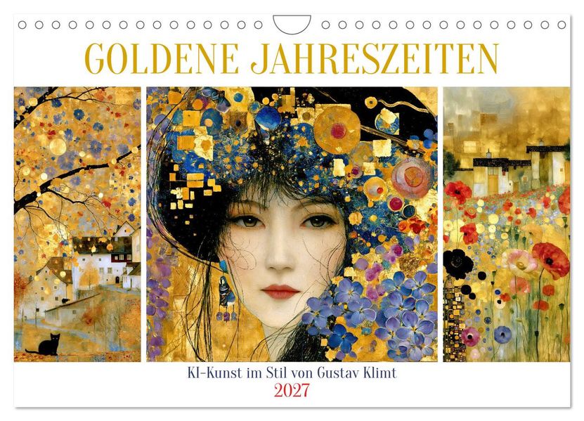 Goldene Jahreszeiten (Wandkalender 2027 DIN A4 quer) CALVENDO Monatskalender