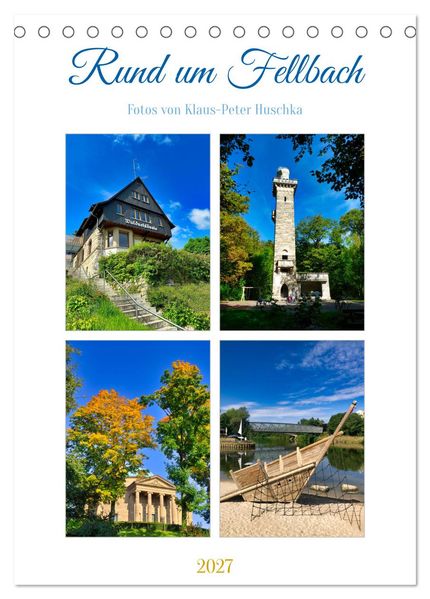 Rund um Fellbach (Tischkalender 2027 DIN A5 hoch) CALVENDO Monatskalender