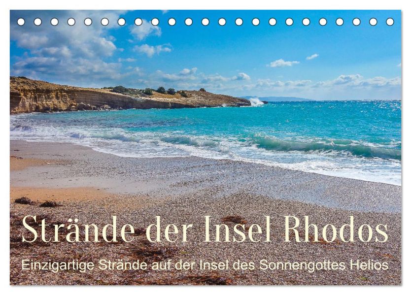 Strände der Insel Rhodos (Tischkalender 2027 DIN A5 quer) CALVENDO Monatskalender