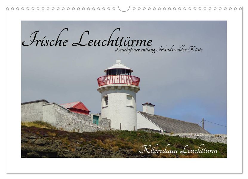 Irische Leuchttürme - Leuchtfeuer entlang Irlands wilder Küste (Wandkalender 2027 DIN A3 quer) CALVENDO Monatskalender