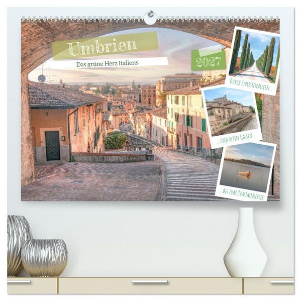 Umbrien - Das grüne Herz Italiens (hochwertiger Premium Wandkalender 2027 DIN A2 quer) Kunstdruck in Hochglanz