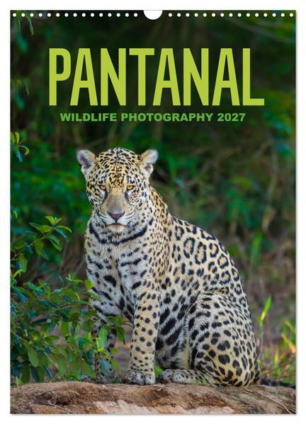Pantanal Wildlife Photography (Wall Calendar 2027 DIN A3 portrait) CALVENDO 12 Month Wall Calendar
