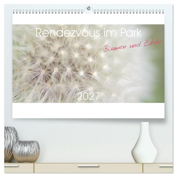 Rendezvous im Park (hochwertiger Premium Wandkalender 2027 DIN A2 quer) Kunstdruck in Hochglanz