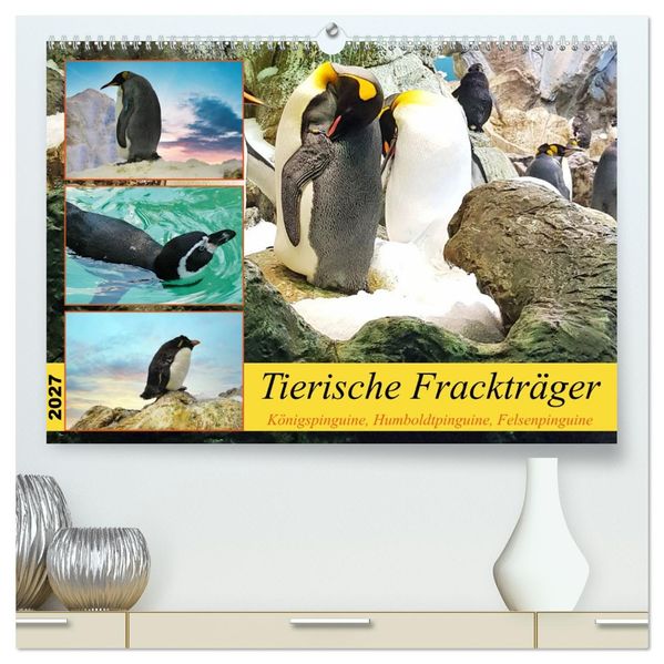 Tierische Frackträger (hochwertiger Premium Wandkalender 2027 DIN A2 quer) Kunstdruck in Hochglanz