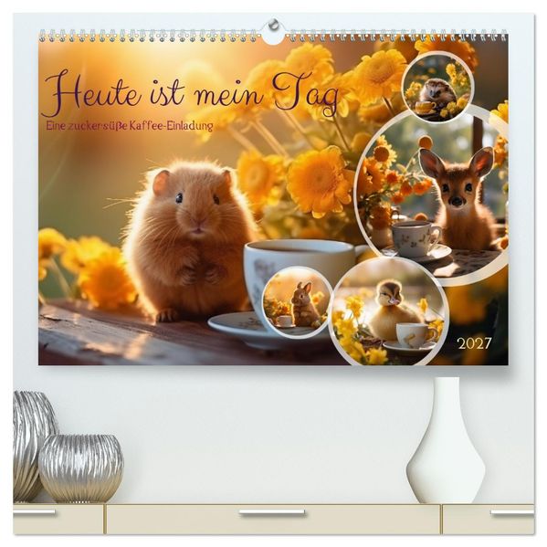 Heute ist mein Tag (hochwertiger Premium Wandkalender 2027 DIN A2 quer) Kunstdruck in Hochglanz