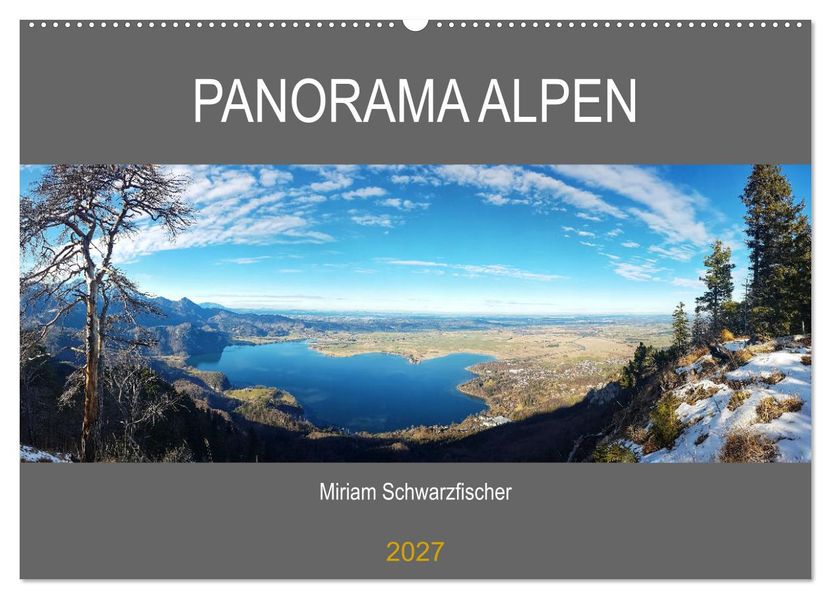 Panorama Alpen (Wandkalender 2027 DIN A2 quer) CALVENDO Monatskalender