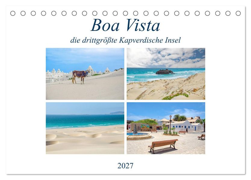 Boa Vista - die drittgrößte Kapverdische Insel (Tischkalender 2027 DIN A5 quer) CALVENDO Monatskalender