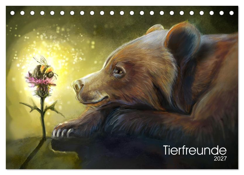 Tierfreunde (Tischkalender 2027 DIN A5 quer) CALVENDO Monatskalender