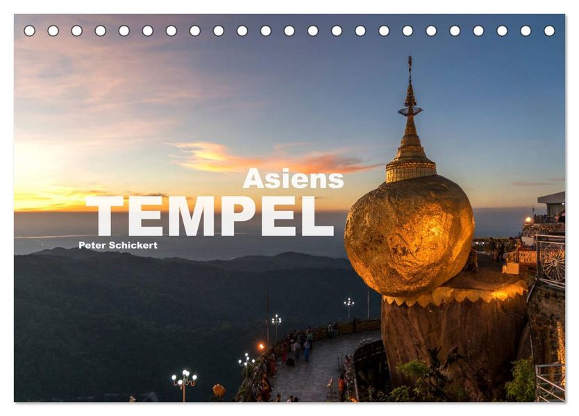 Asiens Tempel (Tischkalender 2027 DIN A5 quer) CALVENDO Monatskalender