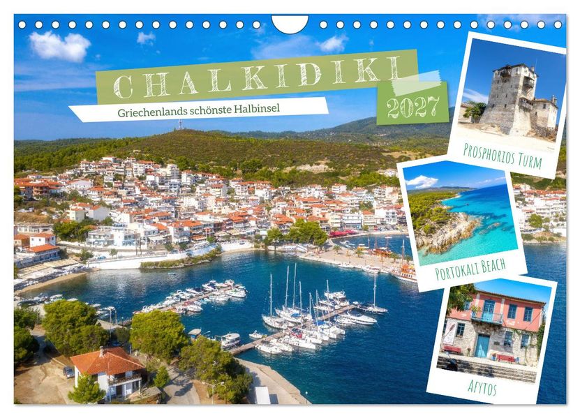 Chalkidiki - Griechenlands schönste Halbinsel (Wandkalender 2027 DIN A4 quer) CALVENDO Monatskalender