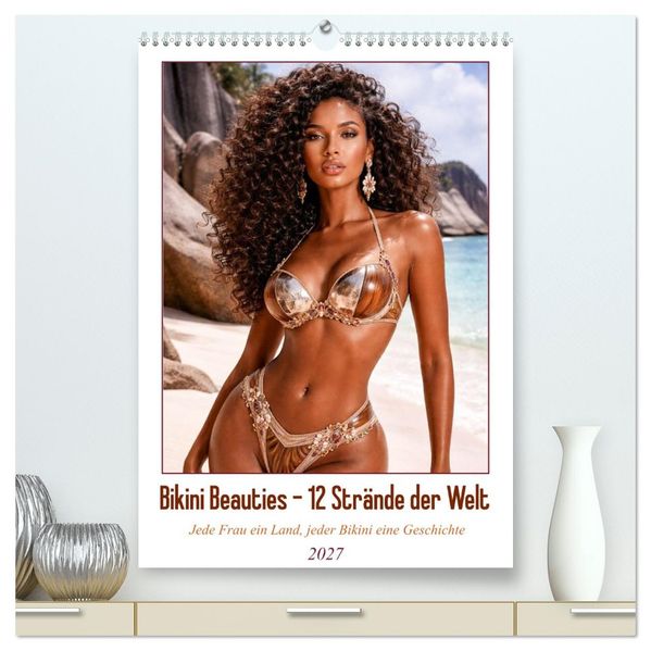 Bikini Beauties - 12 Strände der Welt (hochwertiger Premium Wandkalender 2027 DIN A2 hoch) Kunstdruck in Hochglanz