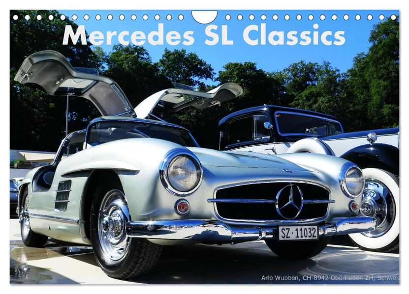 Mercedes SL Classics (Wandkalender 2027 DIN A4 quer) CALVENDO Monatskalender