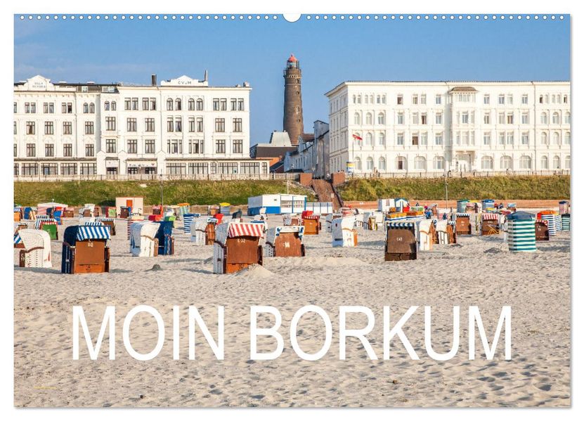 Moin Borkum (Wandkalender 2027 DIN A2 quer) CALVENDO Monatskalender