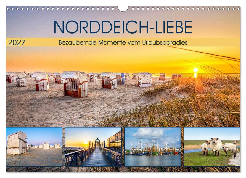NORDDEICH-LIEBE (Wandkalender 2027 DIN A3 quer) CALVENDO Monatskalender
