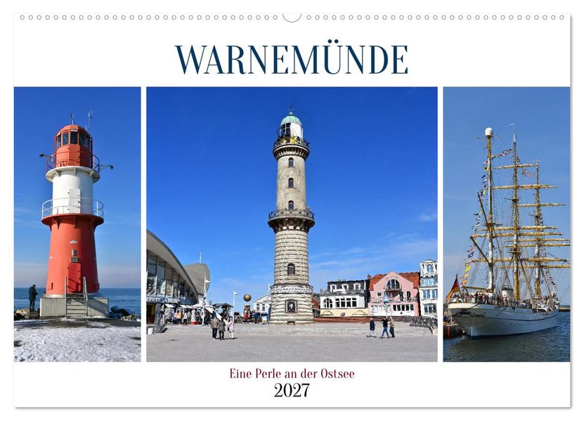 WARNEMÜNDE (Wandkalender 2027 DIN A2 quer) CALVENDO Monatskalender