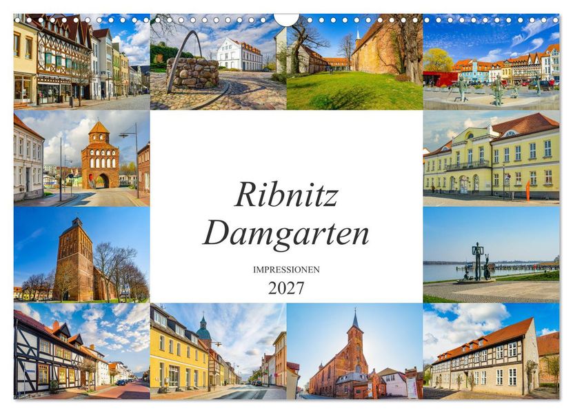 Ribnitz Damgarten Impressionen (Wandkalender 2027 DIN A3 quer) CALVENDO Monatskalender