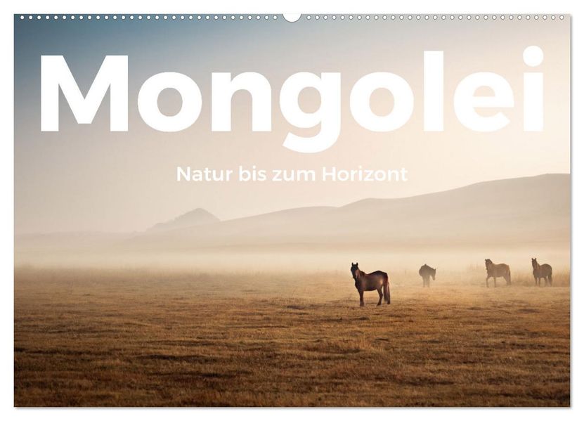 Mongolei - Natur bis zum Horizont (Wandkalender 2027 DIN A2 quer) CALVENDO Monatskalender