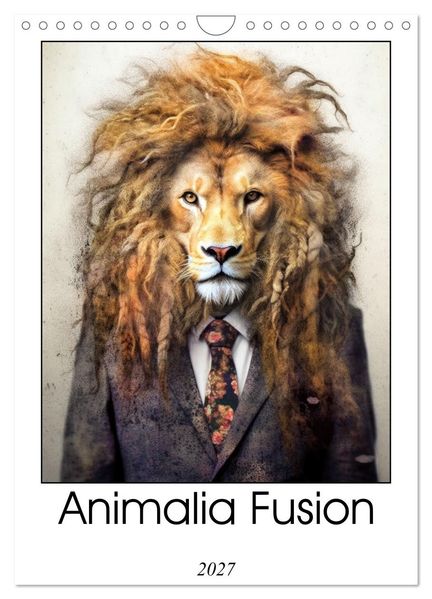 Animalia Fusion (Wall Calendar 2027 DIN A4 portrait) CALVENDO 12 Month Wall Calendar