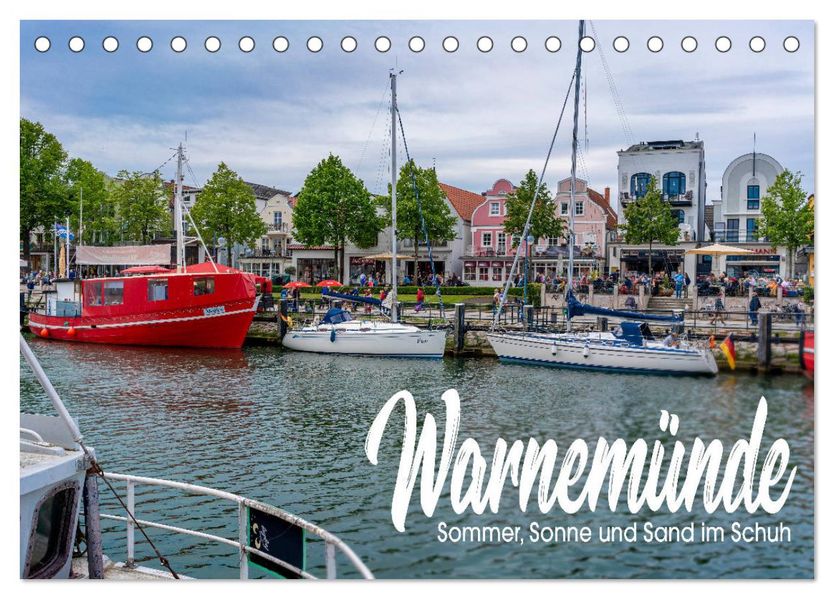Warnemünde - Sommer Sonne und Sand im Schuh (Tischkalender 2027 DIN A5 quer) CALVENDO Monatskalender