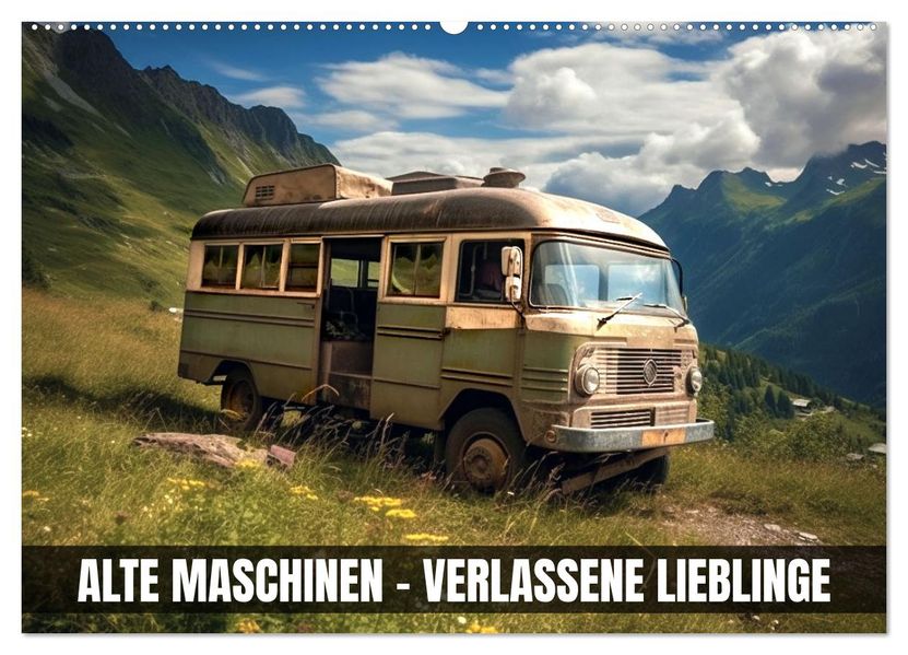 Alte Maschinen - verlassene Lieblinge (Wandkalender 2027 DIN A2 quer) CALVENDO Monatskalender