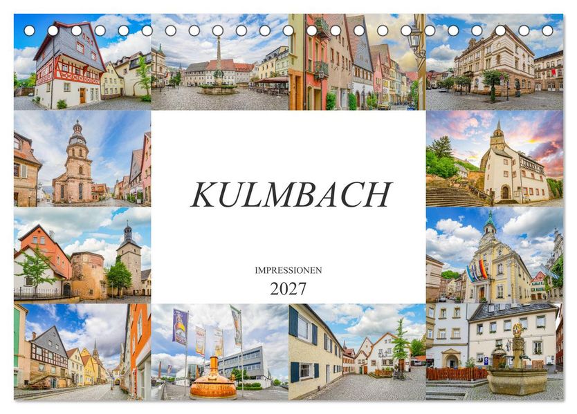 Kulmbach Impressionen (Tischkalender 2027 DIN A5 quer) CALVENDO Monatskalender