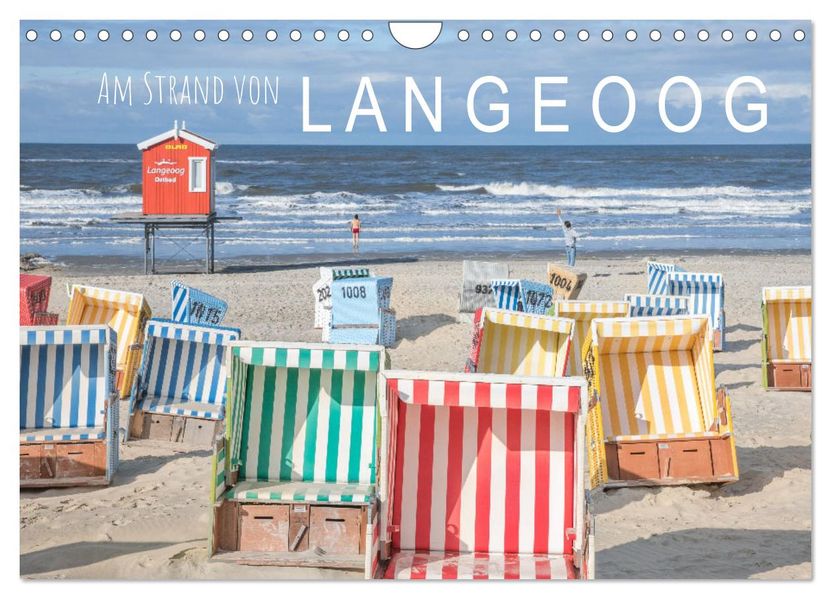 Am Strand von Langeoog (Wandkalender 2027 DIN A4 quer) CALVENDO Monatskalender