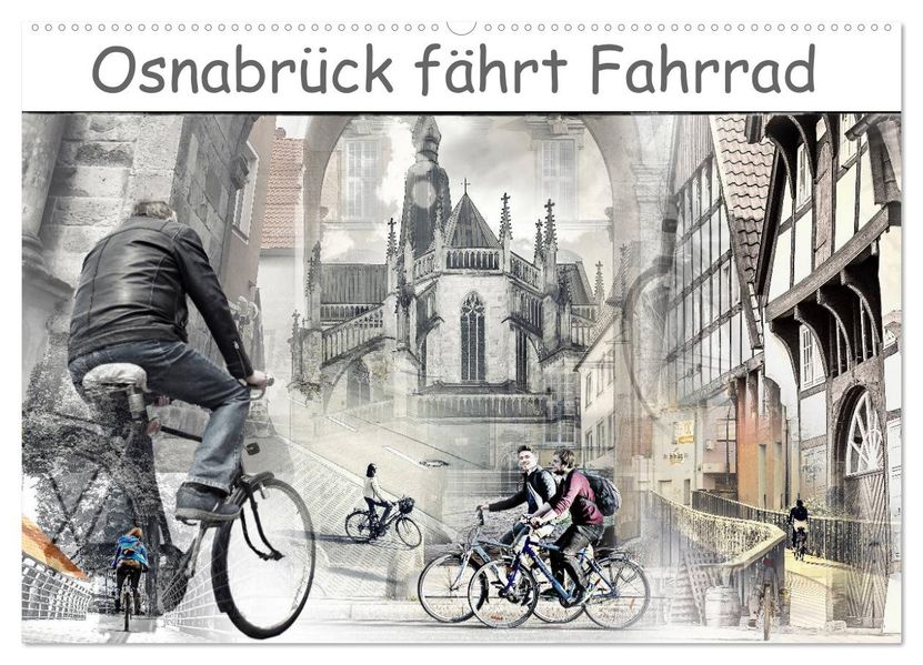 Osnabrück fährt Fahrrad (Wandkalender 2027 DIN A2 quer) CALVENDO Monatskalender