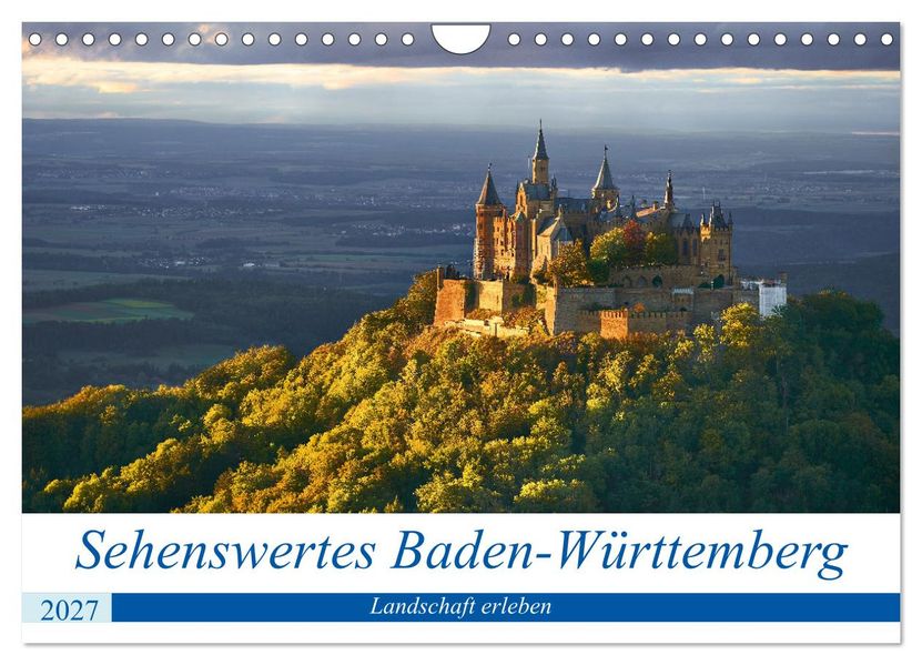 Sehenswertes Baden-Württemberg (Wandkalender 2027 DIN A4 quer) CALVENDO Monatskalender