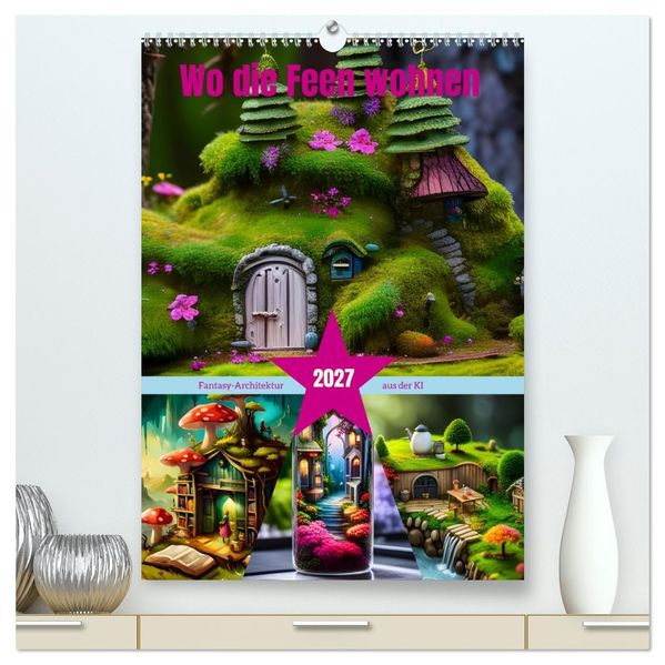 Wo die Feen wohnen (hochwertiger Premium Wandkalender 2027 DIN A2 hoch) Kunstdruck in Hochglanz