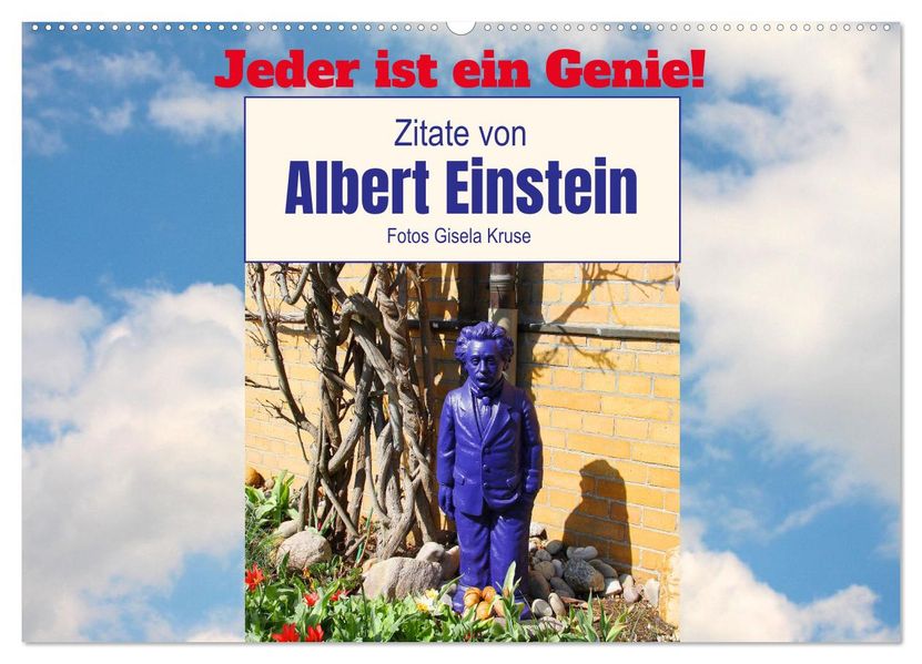 Jeder ist ein Genie! Zitate von Albert Einstein (Wandkalender 2027 DIN A2 quer) CALVENDO Monatskalender