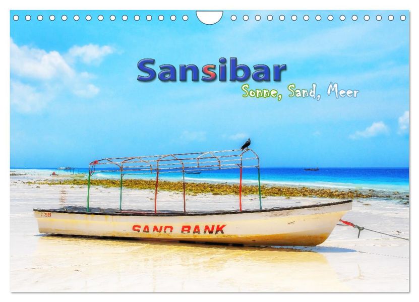 Sansibar - Sonne Sand Meer (Wandkalender 2027 DIN A4 quer) CALVENDO Monatskalender