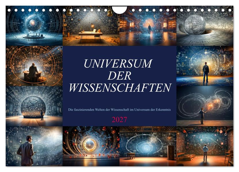 Universum der Wissenschaften (Wandkalender 2027 DIN A4 quer) CALVENDO Monatskalender