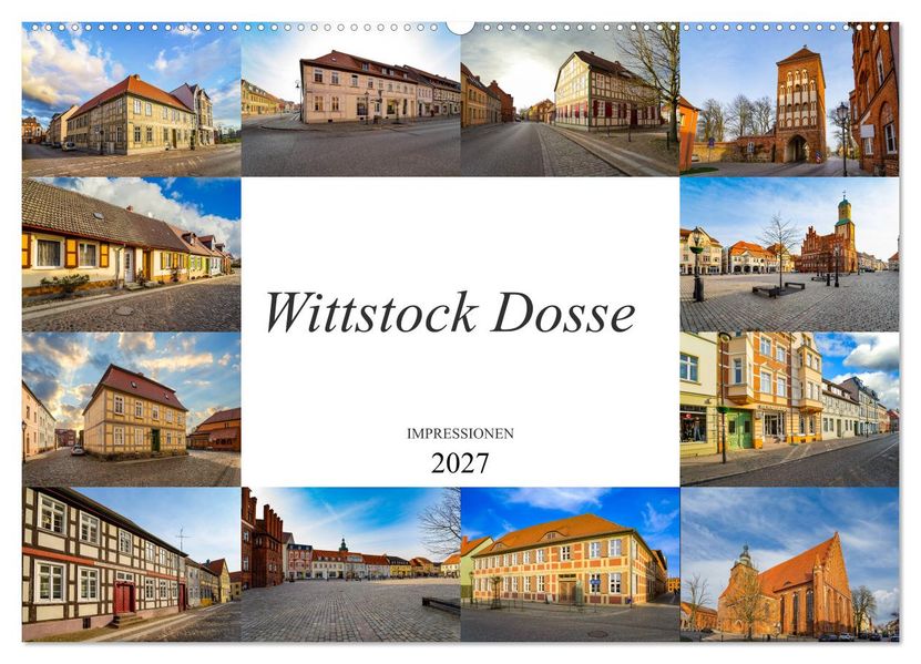Wittstock Dosse Impressionen (Wandkalender 2027 DIN A2 quer) CALVENDO Monatskalender