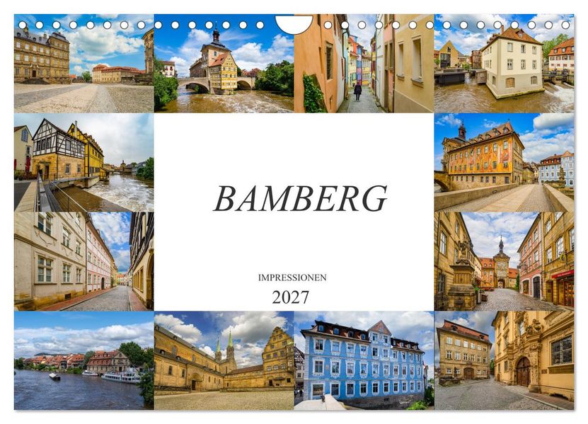 Bamberg Impressionen (Wandkalender 2027 DIN A4 quer) CALVENDO Monatskalender