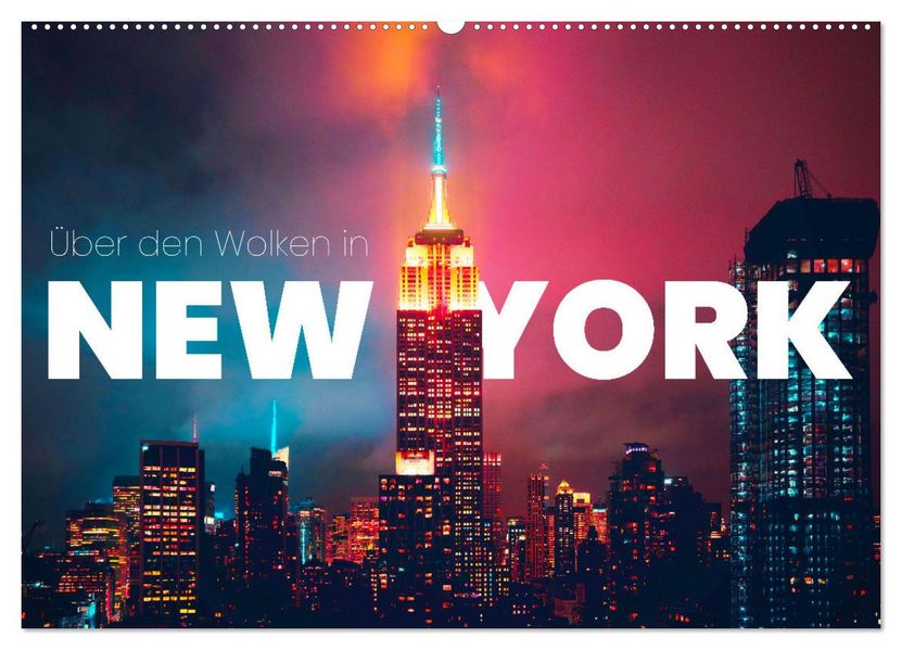 Über den Wolken in New York (Wandkalender 2027 DIN A2 quer) CALVENDO Monatskalender