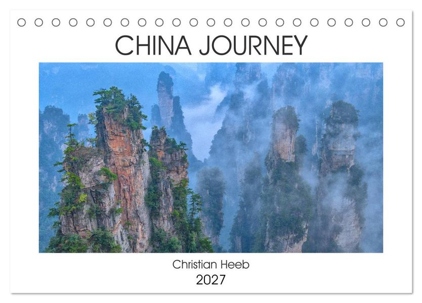 China Journey (Tischkalender 2027 DIN A5 quer) CALVENDO Monatskalender