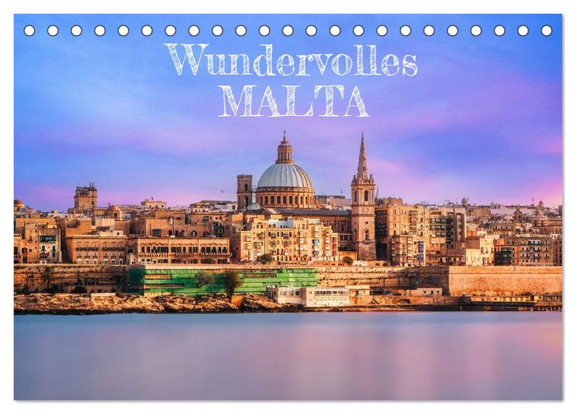 Wundervolles Malta (Tischkalender 2027 DIN A5 quer) CALVENDO Monatskalender