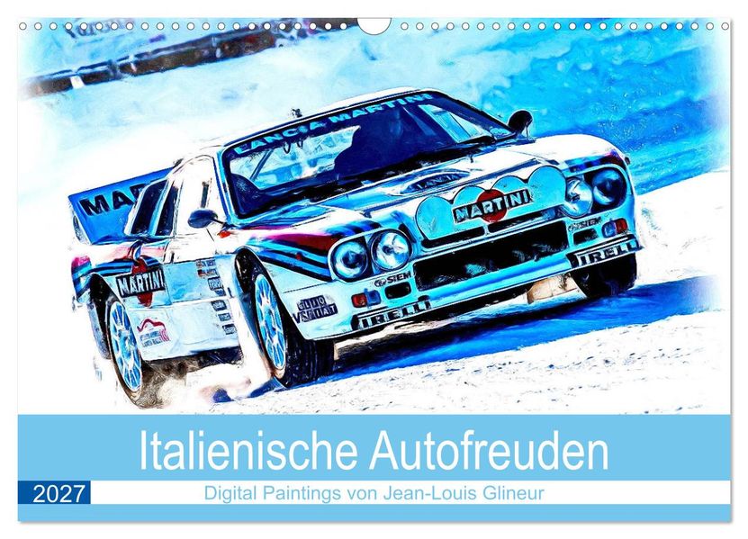 Italienische Autofreuden (Wandkalender 2027 DIN A3 quer) CALVENDO Monatskalender