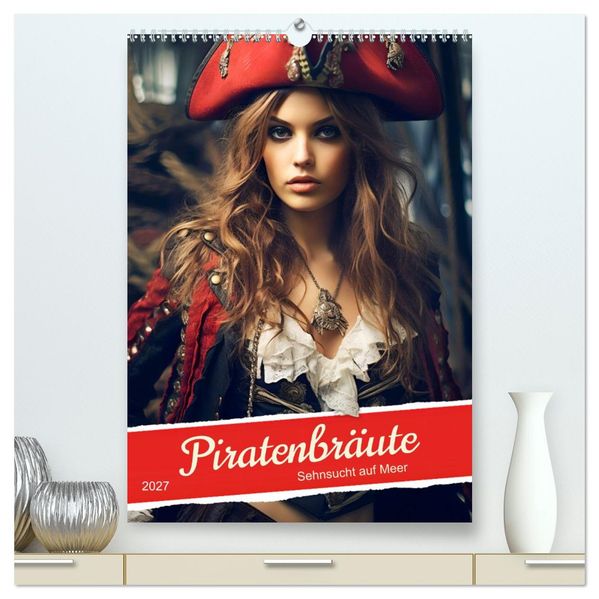 Piratenbräute Sehnsucht auf Meer (hochwertiger Premium Wandkalender 2027 DIN A2 hoch) Kunstdruck in Hochglanz