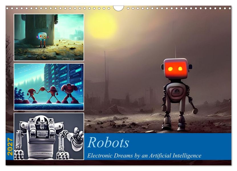 Robots (Wall Calendar 2027 DIN A3 landscape) CALVENDO 12 Month Wall Calendar