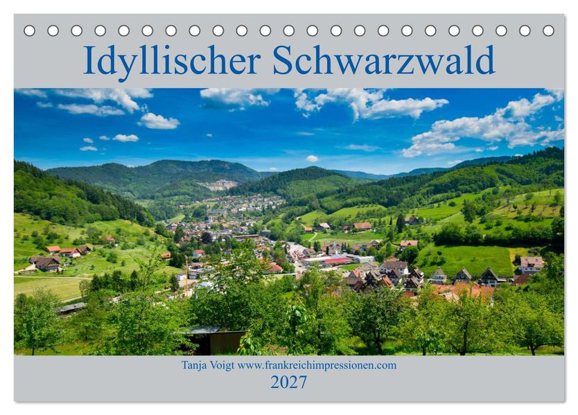 Idyllischer Schwarzwald (Tischkalender 2027 DIN A5 quer) CALVENDO Monatskalender